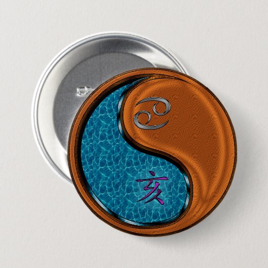 Krebs & Holzschwein Button (Vorne & Hinten)