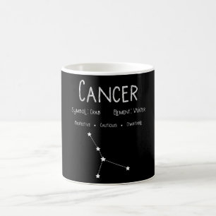 Krebs Horoskop Astrologie Star-Zeichen Geburtstags Kaffeetasse