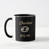 Krebs-Horoskop-Tasse Tasse (Links)