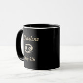 Krebs-Horoskop-Tasse Tasse (Vorderseite Links)