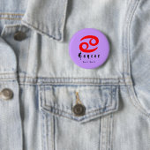 Krebs, Horoskop, Zodiac, Astrologie Button (Beispiel)