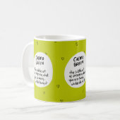 Krebs Humor Chemo Brain Kaffeetasse (Vorderseite Links)