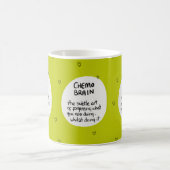 Krebs Humor Chemo Brain Kaffeetasse (Mittel)