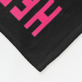 Krebs Ihr Kampf ist mein Kampf ich trage Pink Ehef Fleecedecke (Ecke)