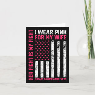 Krebs Ihr Kampf ist mein Kampf ich trage Pink Ehef Karte