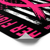 Krebs Ihr Kampf ist mein Kampf ich trage Pink Ehef Poster (Ecke)
