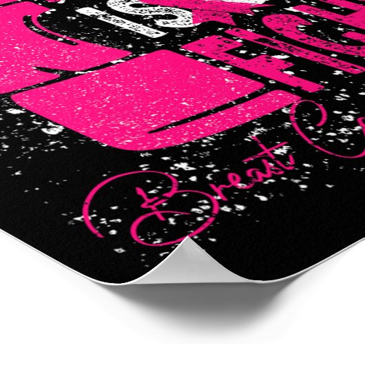 Krebs Ihr Kampf ist unser Kampf gegen Brustkrebs A Poster (Ecke)