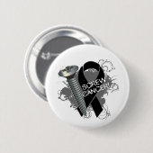 Krebs im Brustkrebs - Brustkrebs Button (Vorne & Hinten)
