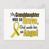 Krebs im Kindesalter ANGEL 1 Enkelin Postkarte (Vorderseite)