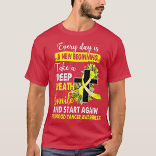 Krebs im Kindesalter Bewusstsein Leopard Sonnenblu T-Shirt