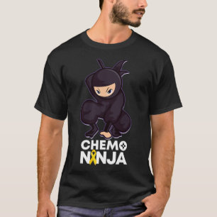 Krebs im Kindesalter Chemo Ninja Ribbon T-Shirt