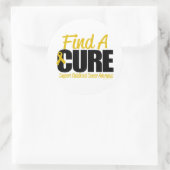 Krebs im Kindesalter findet eine Heilung Runder Aufkleber (Tasche)