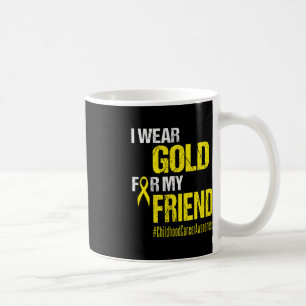 Krebs im Kindesalter Gold Band tragen Gold für mei Kaffeetasse