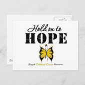 Krebs im Kindesalter hält an, um zu hoffen Postkarte (Vorne/Hinten)