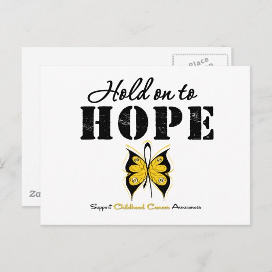 Krebs im Kindesalter hält an, um zu hoffen Postkarte (Vorne/Hinten)