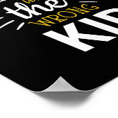 Krebs im Kindesalter hat das Bewusstsein des Wrog- Poster (Ecke)