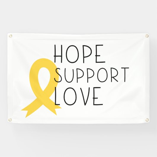 Krebs im Kindesalter hoffen Banner Außenzeichen un (Horizontal)