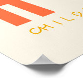 Krebs im Kindesalter HOPE Goldenen Herz-Poster-Zei Poster (Ecke)