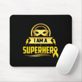 Krebs im Kindesalter Ich bin ein Superheld Mousepad (Mit Mouse)