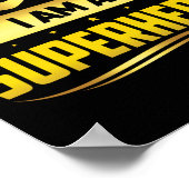 Krebs im Kindesalter Ich bin ein Superheld Poster (Ecke)