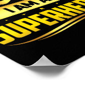 Krebs im Kindesalter Ich bin ein Superheld Poster (Ecke)