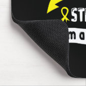 Krebs im Kindesalter Ich bin stark, ich bin ein Üb Mousepad (Ecke)