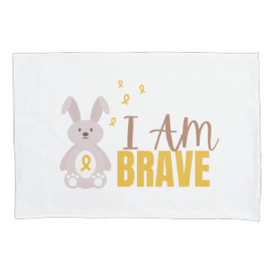 Krebs im Kindesalter Ich bin tapfer Pillowcase Kissenbezug