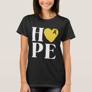 Krebs im Kindesalter kämpfen Hoffnung Gold Ribbon T-Shirt