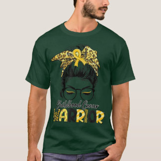 Krebs im Kindesalter Krieg Messy Bun September Wir T-Shirt