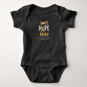 Krebs im Kindesalter.Liebe.hope.bete. Baby T - Shi Strampler
