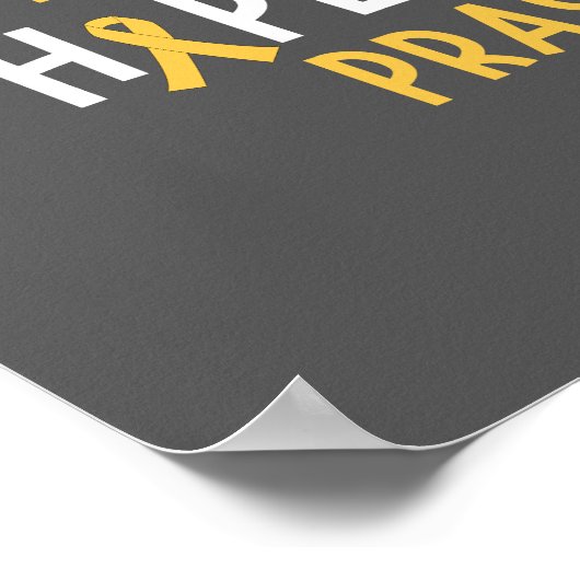 Krebs im Kindesalter.Liebe.hope.bete. Poster & Pri (Ecke)