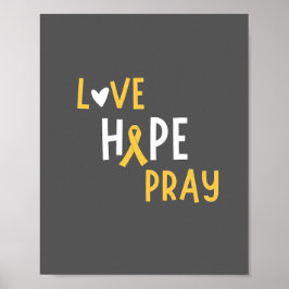 Krebs im Kindesalter.Liebe.hope.bete. Poster & Pri