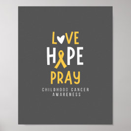 Krebs im Kindesalter.Liebe.hope.bete. Poster & Pri
