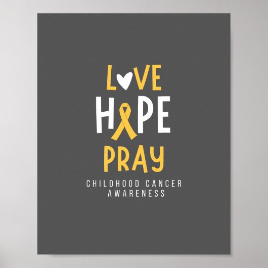 Krebs im Kindesalter.Liebe.hope.bete. Poster & Pri (Vorne)