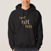 Krebs im Kindesalter.Liebe.hope.bete. Pullover Hoo (Vorderseite)