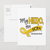 Krebs im Kindesalter MEIN HERO MEIN SON 42 Postkarte (Vorne/Hinten)