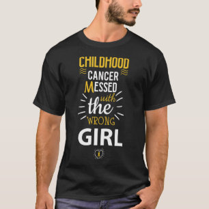 Krebs im Kindesalter mit dem wrog-Girl-Bewusstsein T-Shirt