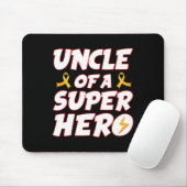Krebs im Kindesalter Onkel einer Superheldenfamili Mousepad (Mit Mouse)