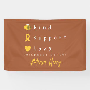 Krebs im Kindesalter personalisierter Name Banner- Banner