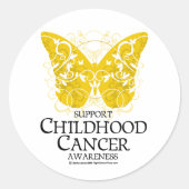 Krebs im Kindesalter Runder Aufkleber (Vorderseite)
