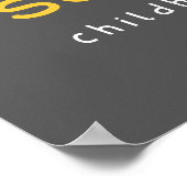 Krebs im Kindesalter sollte freundlich Poster & Pr (Ecke)