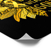 Krebs im Kindesalter Sonnenblumen im September Wir Poster (Ecke)