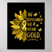 Krebs im Kindesalter Sonnenblumen im September Wir Poster (Vorne)