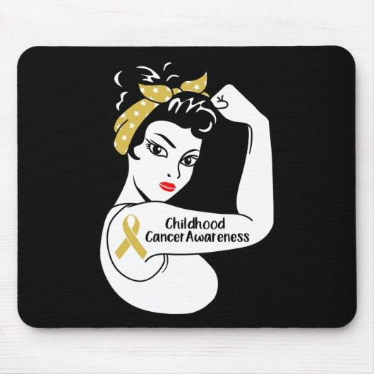 Krebs im Kindesalter: starke Frauen Mousepad (Vorne)