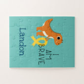 Krebs im Kindesalter. tapfer.individuelle Name-Puz Puzzle (Horizontal)