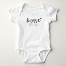 Krebs im Kindesalter. tapferer Baby Bodysuit aus e