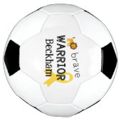 Krebs im Kindesalter.Tapferer Krieger.Custom Socce Fußball (Gedreht)