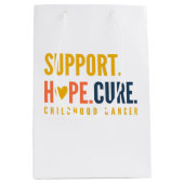 Krebs im Kindesalter unterstützen Hoffnung heilen Mittlere Geschenktüte (Vorderseite)