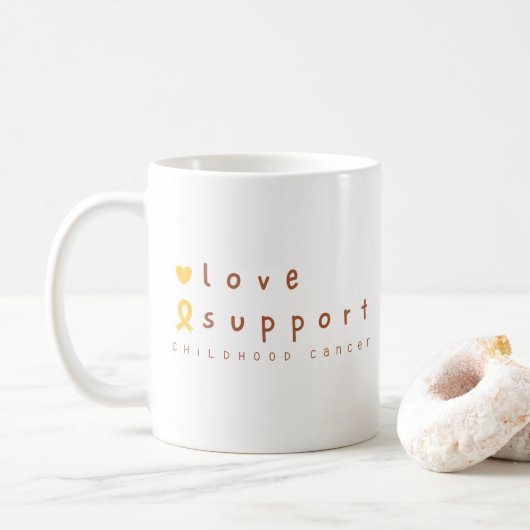 Krebs im Kindesalter unterstützen Liebe Tasse mode (Mit Donut)