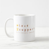 Krebs im Kindesalter unterstützen Liebe Tasse mode (Links)